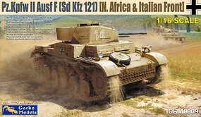 Gecko-Models German PzKpfw II Ausf F (SdKfz 121) Tank Plastic Model Tank Kit 1/16 Scale #160009