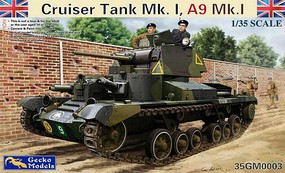 Gecko-Models Cruiser A9 Mk I Tank Plastic Model Military Tank Kit 1/35 Scale #350003