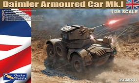 Gecko-Models Daimler Mk I Armored Car Plastic Model Military Vehicle Kit 1/35 Scale #350011