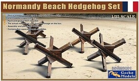 Gecko-Models Normandy Beach Hedgehog Set (5) Plastic Model Military Diorama Kit 1/35 Scale #350081