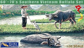 Gecko-Models 1/35 1960-70s Southern Vietnam Water Buffalos (2) w/Women