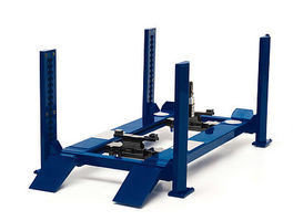 Green-Light Four-Post Lift Blue Diecast Model Accessory 1/18 Scale #12884 Green-Light Four-Post Lift Blue Diecast Model Accessory 1/18 Scale #12884