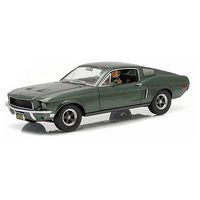 Green-Light 1968 Mustang Bullitt Diecast Model Car 1/18 Scale #12938 Green-Light 1968 Mustang Bullitt Diecast Model Car 1/18 Scale #12938