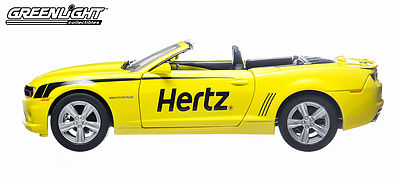 Green-Light 2012 Chevy Camaro Convetible Hertz Diecast Model Car 1/24 Scale #50224
