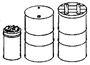 Grandt 55-Gallon Drums, Fire Barrel Lids & Spike Cans (3) O Scale Model Railroad Building Acc #3013