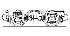 Grandt Passenger Car Trucks Rio Grande, Wood Bolster O Scale Model Train Truck #3054 Grandt Passenger Car Trucks Rio Grande, Wood Bolster O Scale Model Train Truck #3054