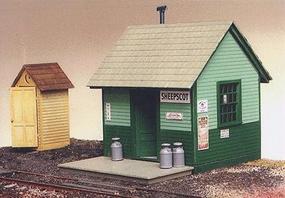 Grandt Sheepscot Station Kit O Scale Model Railroad Building #3580