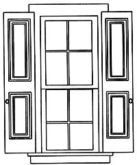 Grandt Paneled Shutters 2 Pair Fit #3930/33 Windows G Scale Model Railroad Building Accessory #3958