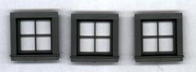 Grandt 4-Pane Window Square 1.55'' x 1.6'' pkg(3) G Scale Model Railroad Building Accessory #3959 Grandt 4-Pane Window Square 1.55'' x 1.6'' pkg(3) G Scale Model Railroad Building Accessory #3959