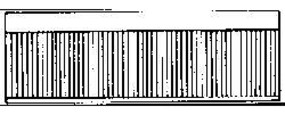 Grandt Durango Station Wainscot (5) HO Scale Model Railroad Building Accessory #5015 Grandt Durango Station Wainscot (5) HO Scale Model Railroad Building Accessory #5015