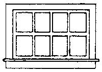 Grandt Horizontal Siding Window (8) HO Scale Model Railroad Building Accessory #5081