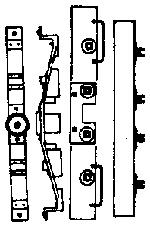 Grandt Short Caboose End Detail, Bolster, Needlebeam HO Scale Model Railroad Train Part #5090