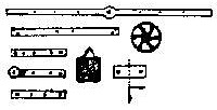 Grandt Russell Log Car Hardware Set HO Scale Model Railroad Train Part #5103