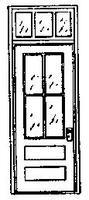 Grandt Factory Front Door w/Transom for Masonry Bldg HO Scale Model Railroad Building Accessory #5139 Grandt Factory Front Door w/Transom for Masonry Bldg HO Scale Model Railroad Building Accessory #5139