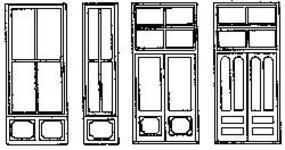 Grandt Commercial Storefront Window & Door Set (2) HO Scale Model Railroad Building Accessory #5165 Grandt Commercial Storefront Window & Door Set (2) HO Scale Model Railroad Building Accessory #5165