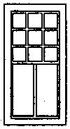 Grandt 2/9 Pane RGS Style Depot Window (8) HO Scale Model Railroad Building Accessory #5193