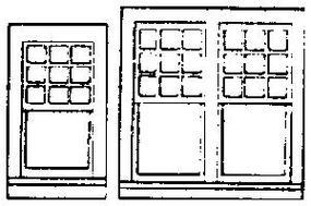 Grandt 10 Pane & 20 Pane RGS Style Depot Window HO Scale Model Railroad Building Accessory #5199 Grandt 10 Pane & 20 Pane RGS Style Depot Window HO Scale Model Railroad Building Accessory #5199