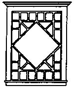 Grandt Diamond Pattern Picture Window (2) HO Scale Model Railroad Building Accessory #5206