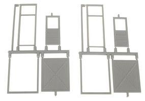 Grandt Freight & Panel w/Transom Door Set (2) HO Scale Model Railroad Building Accessory #5301 Grandt Freight & Panel w/Transom Door Set (2) HO Scale Model Railroad Building Accessory #5301
