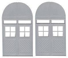 Grandt Warehouse Door with Rounded Facia HO Scale Model Railroad Building Accessory #5308
