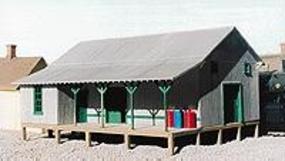 Grandt Raised Platform Warehouse Kit HO Scale Model Railroad Building #5908 Grandt Raised Platform Warehouse Kit HO Scale Model Railroad Building #5908