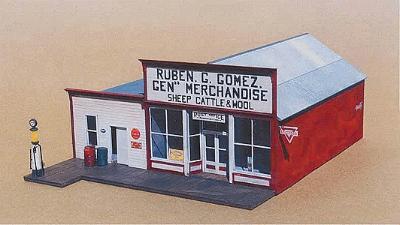 Grandt Gomez General Merchandise Store Kit HO Scale Model Railroad Building #5909
