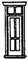 Grandt Victorian Depot Door w/Transom 32'' (8) N Scale Model Railroad Building Accessory #8017 Grandt Victorian Depot Door w/Transom 32'' (8) N Scale Model Railroad Building Accessory #8017