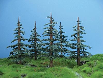 Grand-Central Small Lodgepole Pine Trees 2 - 5 (6) Model Railroad Tree #t36