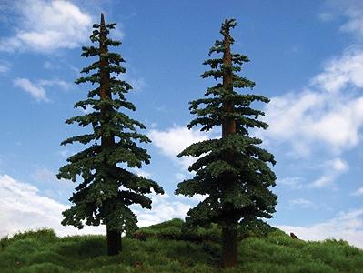 Grand-Central Large Lodgepole Pine Trees 10 - 11 (2) Model Railroad Tree #t38