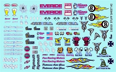 Gofer-Racing Famous Racing Logos & Custom Graphics Plastic Model Vehicle Decal 1/24 Scale #11010