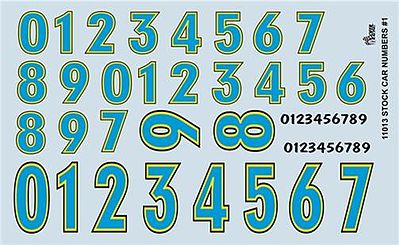 Gofer-Racing Stock Car Numbers Plastic Model Vehicle Decal 1/24 Scale #11013