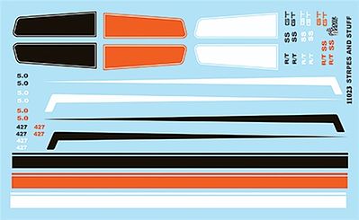 Gofer-Racing Stripes and Panels Decals Plastic Model Vehicle Decal 1/25 Scale #11023