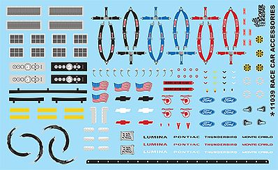 GOFER RACING DRAG RACING DECAL SET NUMBER 1 FOR 1:24 AND 1:25 SCALE MODEL CARS