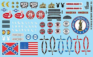 SERVICE TRUCK AND PICKUP GOFER RACING DECALS FOR 1:24 AND 1:25 SCALE MODEL CARS 