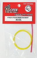 Gofer-Racing Accel Plug Wire 2ft. w/Plug Boot Plastic Model Vehicle Accessory 1/24-1/25 Scale #16211