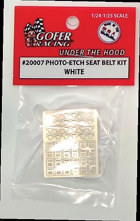 Gofer Racing 1/25 Photo-etch Seat Belt Kit Black 20003 