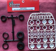 Gofer-Racing Dragster Wheels & Tires Pack (Plastic) Plastic Model Acc. Kit 1/24-1/25 Scale