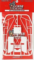 Gofer-Racing DRAGSTER FRAME DECAL Plastic Model Vehicle Accessory Kit 1/24-1/25 Scale #5c1130