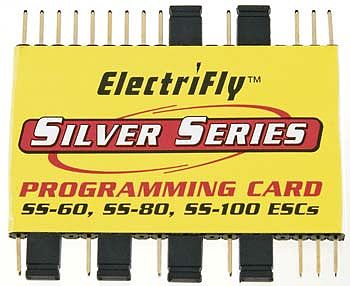Great-Planes ElectriFly Silver Series Programming Card SS-60,80,100