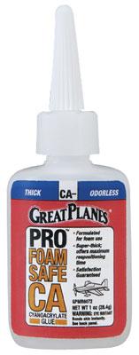 Great-Planes Pro Foam Safe CA Glue 20g Thick