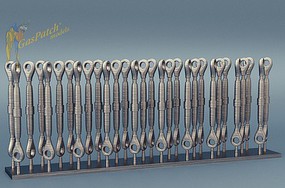 Gas-Patch 1/48 Metal Turnbuckles Type C (30) Gas-Patch 1/48 Metal Turnbuckles Type C (30)