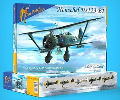 Gas-Patch 1/48 Henschel Hs123B1 BiPlane Bomber (New Tool) Gas-Patch 1/48 Henschel Hs123B1 BiPlane Bomber (New Tool)