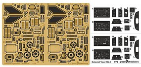 Green-Strawberry 1/72 Battlestar Galactica Colonial Viper Mk II Detail Set for MOE (Photo-Etch) Green-Strawberry 1/72 Battlestar Galactica Colonial Viper Mk II Detail Set for MOE (Photo-Etch)
