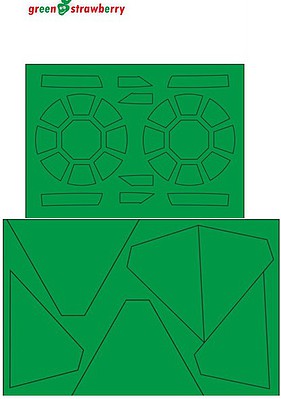 Green-Strawberry SW First Order Tie Starfighter Mask BAN Plastic Model Science Fiction Kit 1/72 Scale #am4