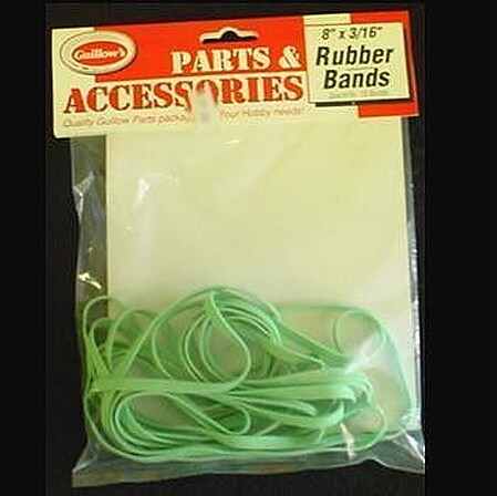 Guillows 8 x 3/16 Rubber Bands (10)