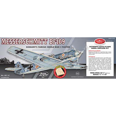 Guillows 24-3/8 Wingspan Messerschmitt BF109 Laser Cut Kit