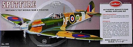 Guillows Model Kit WWII Model Spitfire