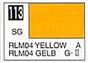 Gunze-Sangyo Solvent-Based Semi-Gloss Yellow RLM04 10ml Bottle Hobby and Model Enamel Paint #113