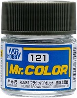 (bulk of 6) Solvent-Based Acrylic Semi-Gloss Brown Violet RLM81 10ml Bottle (6/Bx)