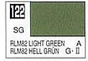 Gunze-Sangyo Solvent-Based Semi-Gloss Light Green RLM82 10ml Bottle Hobby and Model Enamel Paint #122